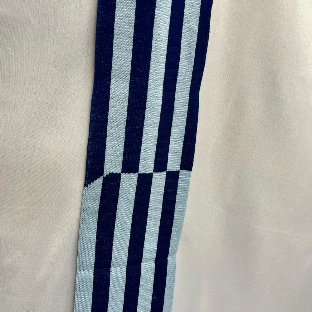 Sporting Kansas Scarf City Navy Light Blue Fringe Winter Warm KC Soccer Unisex